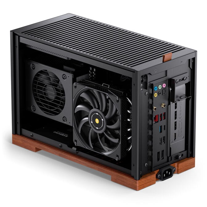 Jonsbo T9 Black PC Case, Mini Case, ITX, PCIe 5.0 Riser Cable - Black image number 7