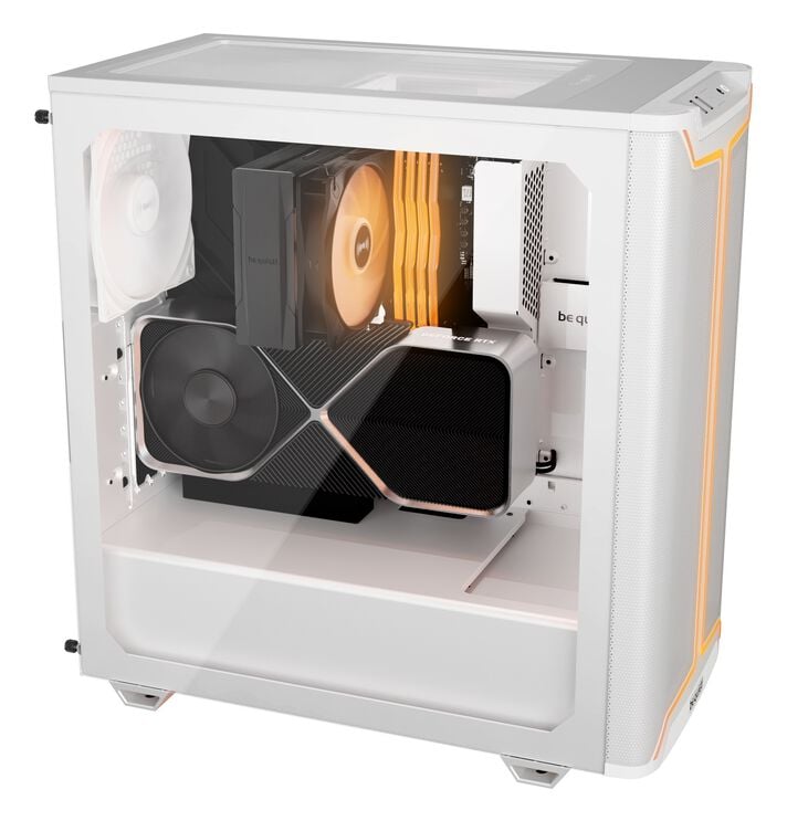 be quiet! Pure Base 501 DX PC-Gehäuse, Midi-Tower, ATX, ARGB, Tempered Glass - weiß image number 4