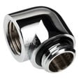 Alphacool Eiszapfen Adapter 90 Degree G1/4 Inch Male to G1/4 Inch Female - chrome image number null