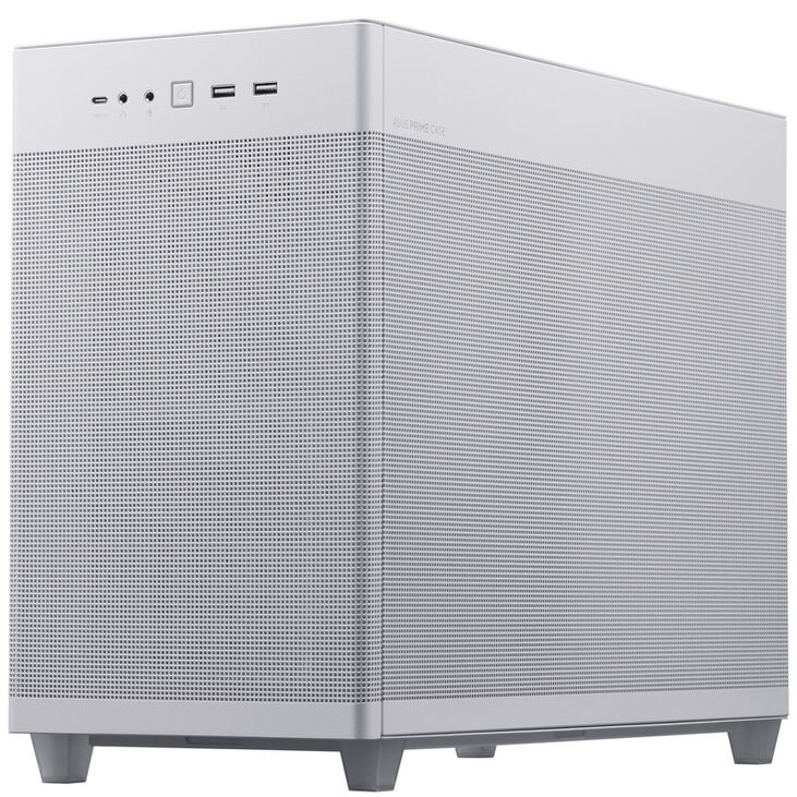 ASUS Prime AP201 Micro-ATX case, Tempered Glass - white image number 2