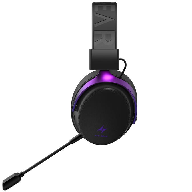 ATK Neptune N9 Ultra Gaming-Headset, kabellos, 7.1 - schwarz/purpur image number 4