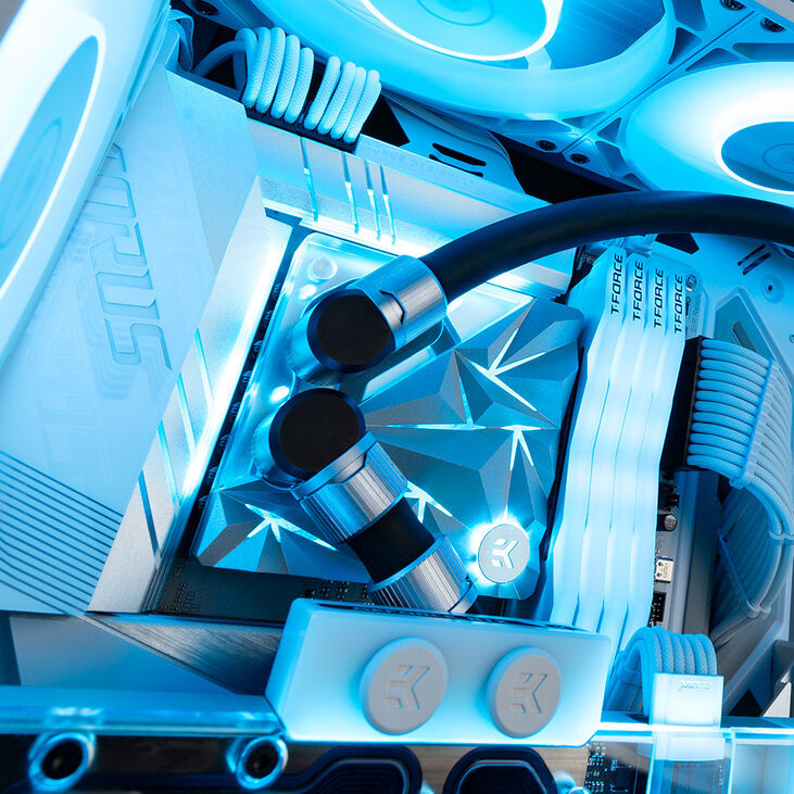 EK Water Blocks EK-Quantum Velocity² Edge D-RGB - 1700 Silver Special Edition image number 6