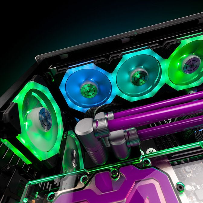 EK Water Blocks EK-Quantum Impulse 120 D-RGB PWM Fan - 120mm, black image number 5
