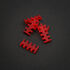 King Mod Service 8-Slot Kabelkamm 4mm groß - rot - 5er Set image number null