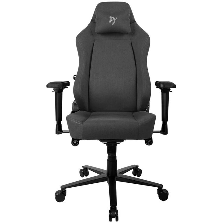 Arozzi Primo Gaming-Stuhl, Polsterstoff - schwarz/grau image number 1