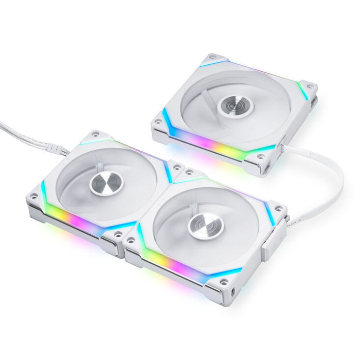 Lian Li UNI FAN SL120 V2 RGB PWM Fan, Triple-pack incl. Controller - 120mm, white image number 2