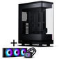 PHANTEKS Evolv X2 PC case, Mid Tower, E-ATX, Tempered Glass, DRGB - black + Glacier One 360M25 Gen2 DRGB AiO water cooling - 360mm