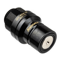 Koolance QD3 quick release straight male to G1/4 inch BSPP - no-spill black