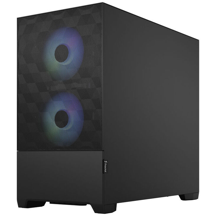 Fractal Design Pop Mini Air RGB Clear Tint Micro-ATX-Gehäuse, Tempered Glass - schwarz image number 1