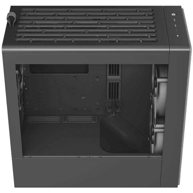 HAVN BF 360 Flow PC Case, Midi Tower, E-ATX, Tempered Glass - Black image number 3