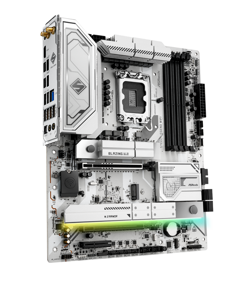 ASRock Z890 Steel Legend WiFi Mainboard, Sockel LGA 1851, Intel Z890, ATX, DDR5 image number 1