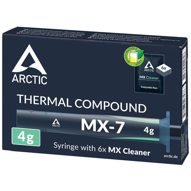 Arctic MX-7 Thermal Paste, with Cleaning Wipes - 4g image number 1