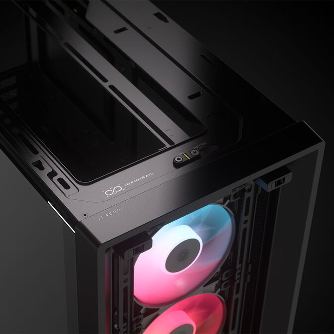 Corsair Frame 4000D RS ARGB PC case, Mid Tower, E-ATX, RGB, Tempered Glass - black image number 14