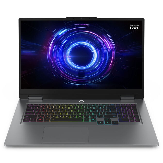 Lenovo LOQ 17i Gaming AI 17,3 Zoll Gaming-Laptop, Core i7-14700HX, RTX 5070 - grau image number 1