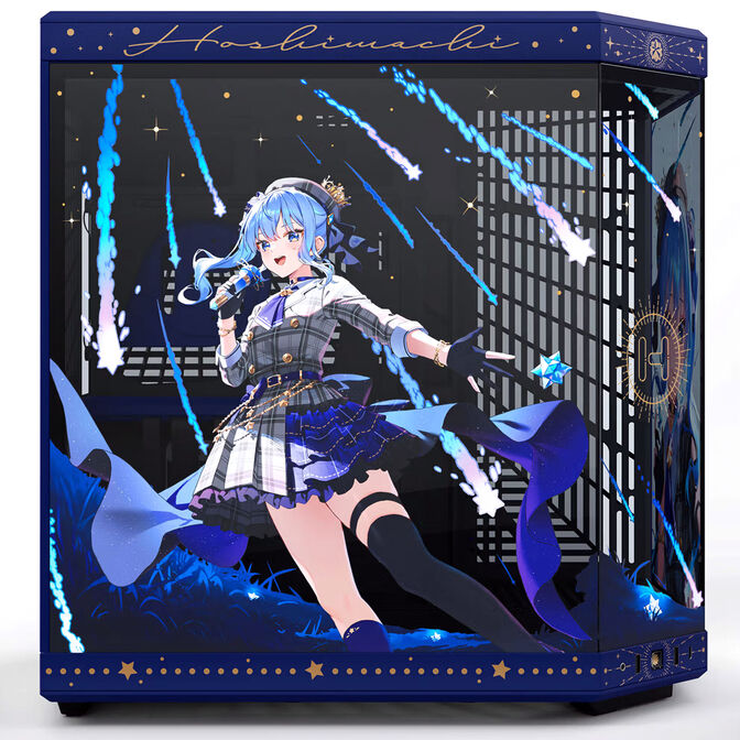 HYTE Y70 Suisei Edition PC Case, Mid Tower, E-ATX, Tempered Glass - Blue image number 2