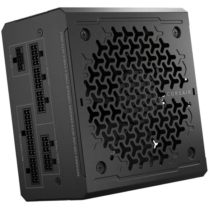 Corsair RMe Series RM750e 80 PLUS Gold power supply, modular, ATX 3.1, PCIe 5.1 - 750 watts, black image number 2