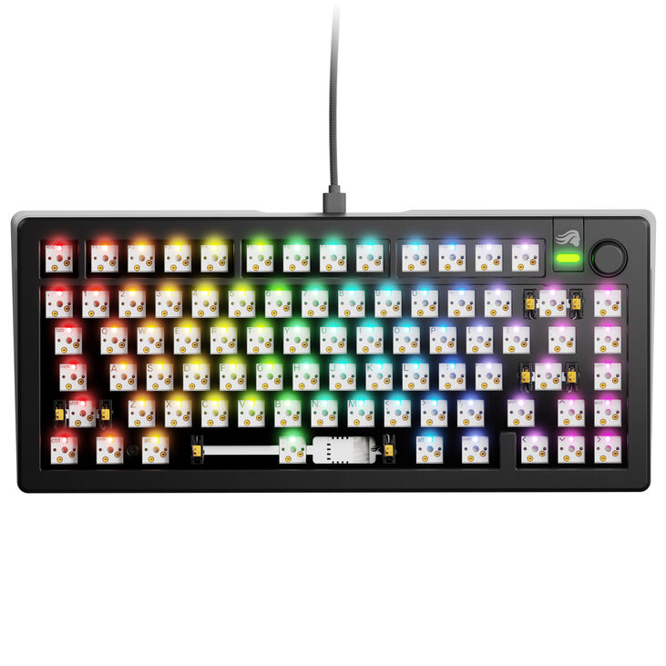 Glorious GMMK 3 75 % Custom Gaming-Tastatur - Barebone, ANSI-Layout, schwarz image number 1