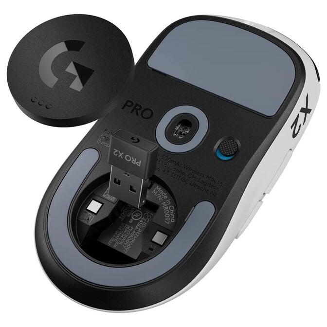 Logitech G Pro X2 Superstrike Lightspeed kabellose Gaming-Maus - schwarz/wei&szlig; image number 7