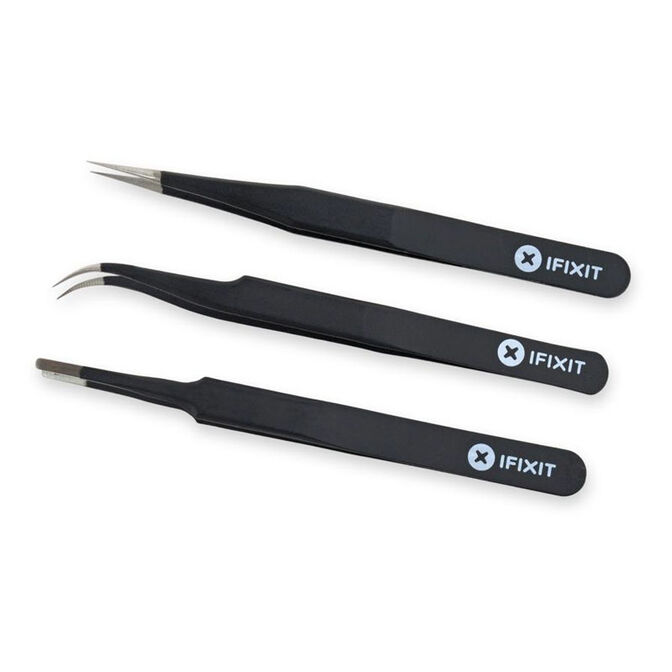 iFixit Precision Tweezer Set PRO - Set with 3 precision tweezers image number 0