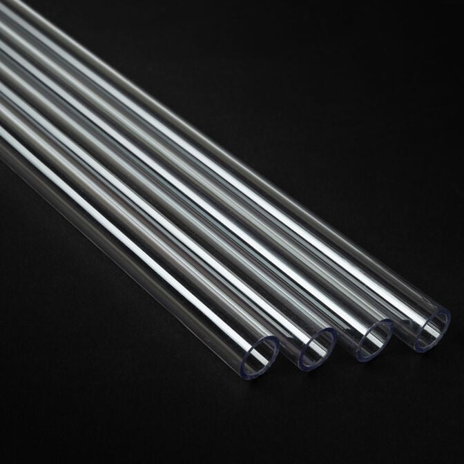 Alphacool Eisrohr 13/10mm Hard-Tube PETG - clear, 80cm (set of 4) image number 1
