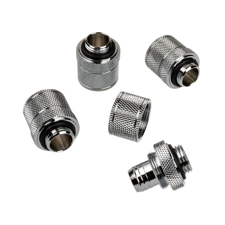 Corsair Hydro X Series XF Anschluss gerade G1/4 Zoll AG auf 13/10mm - 4er Pack, chrome silber image number 2