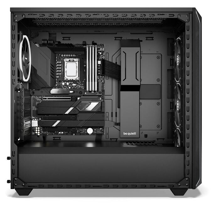 be quiet! Shadow Base 800 FX PC Case, Mid Tower, E-ATX, RGB, Tempered Glass - black image number 6