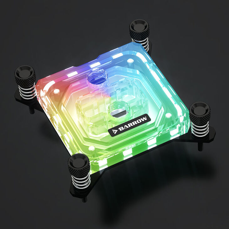 Barrow Intel CPU Wasserblock RGB,  Acryl - schwarz image number 2