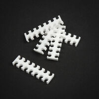 King Mod Service 14-Slot Cable Comb 4mm large - white - set of 5