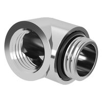 Barrow Dazzle Adapter 90 Grad G1/4 Zoll AG auf G1/4 Zoll IG - silber
