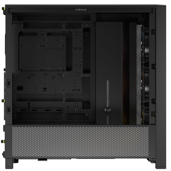 Corsair Frame 4000D RS ARGB PC case, Mid Tower, E-ATX, RGB, Tempered Glass - black image number 4