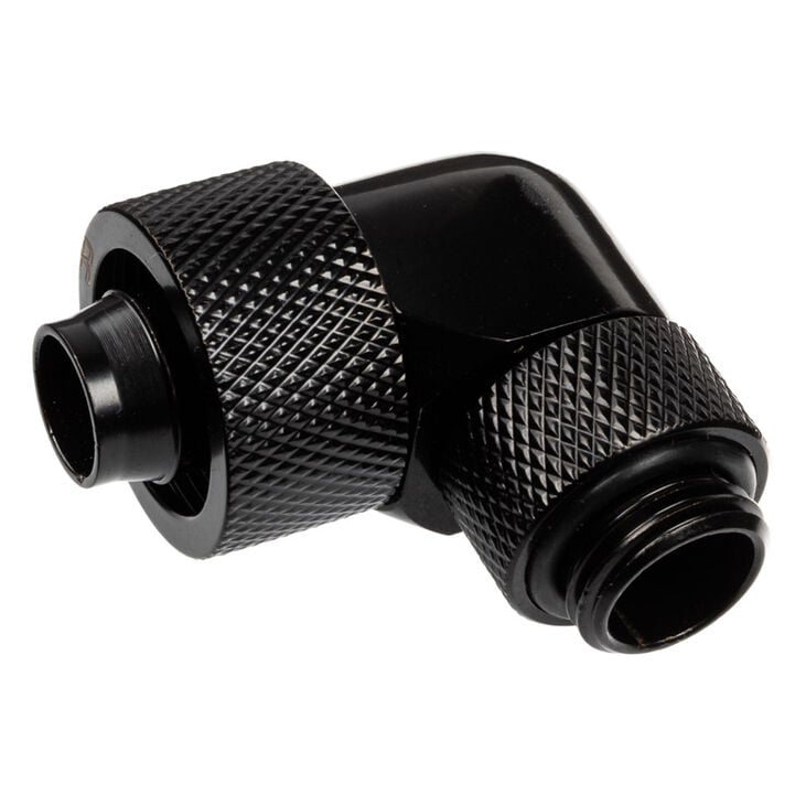 Alphacool Eiszapfen Connector 90 Degree G1/4 Inch Female Thread to 16/10mm - Rotatable, Black image number 1