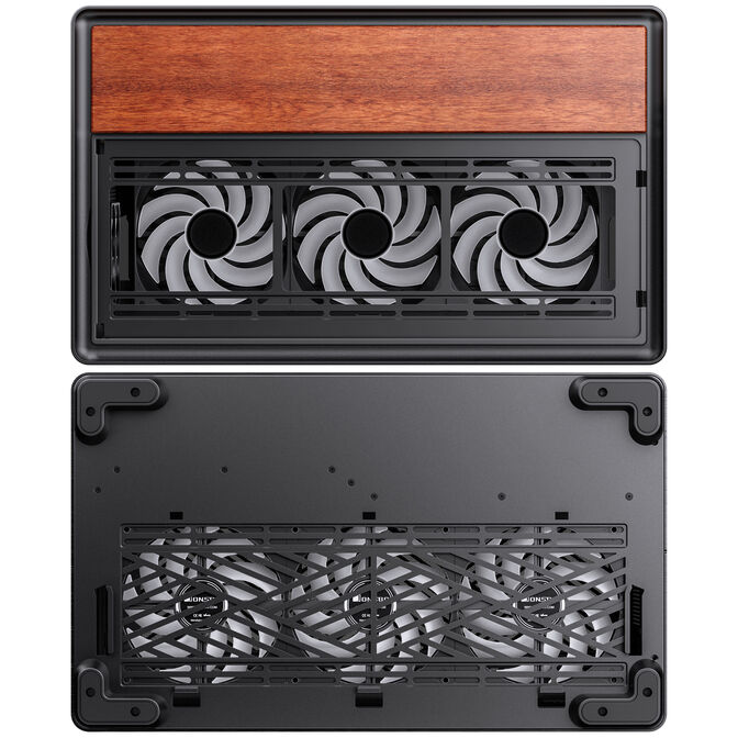 JONSBO TK‑4 Wood PC‑Geh&auml;use, Midi‑Tower, ATX, Tempered Glass - schwarz image number 16