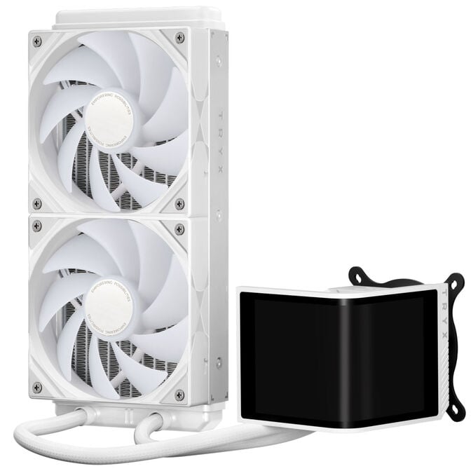Jonsbo D32 STD PC Case + TRYX PANORAMA SE Complete Water Cooling, ARGB - 240mm, White image number 4