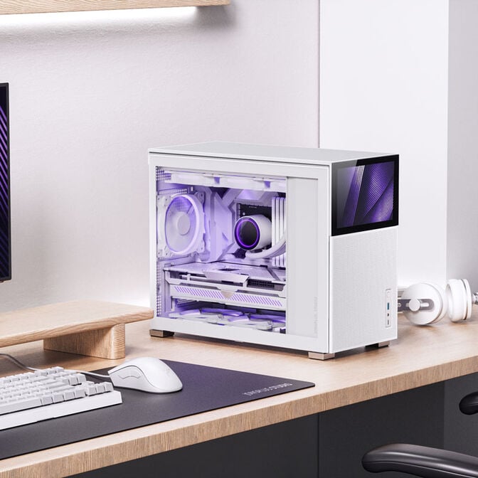 Jonsbo D31 MESH Screen Micro-ATX Geh&auml;use, Tempered Glass - wei&szlig; image number 9