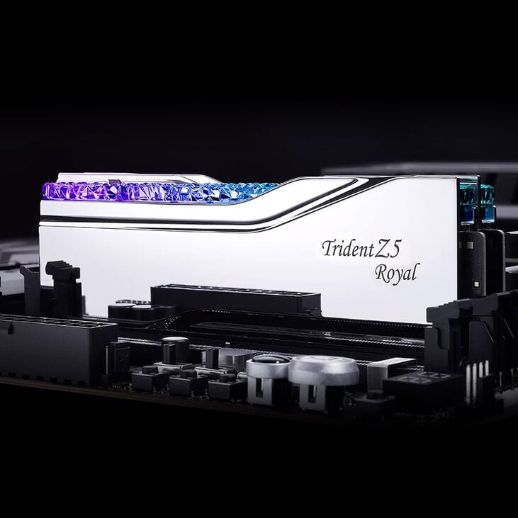 G.Skill Trident Z5 Royal, DDR5-6400, CL32, Intel XMP 3.0 - 64 GB Dual-Kit, silber image number 3
