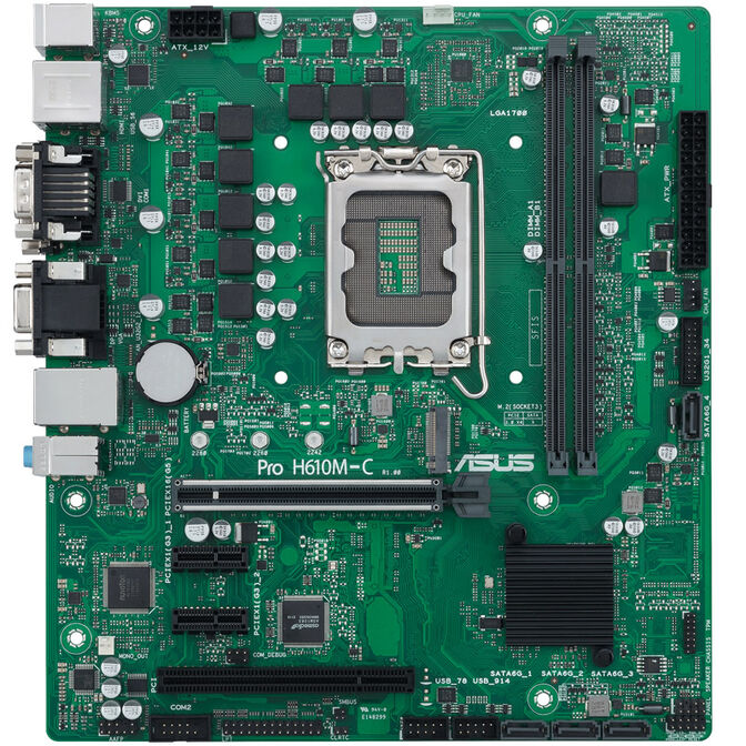 ASUS PRO H610M-C-CSM, Intel H610 motherboard, Socket 1700, DDR5 image number 2