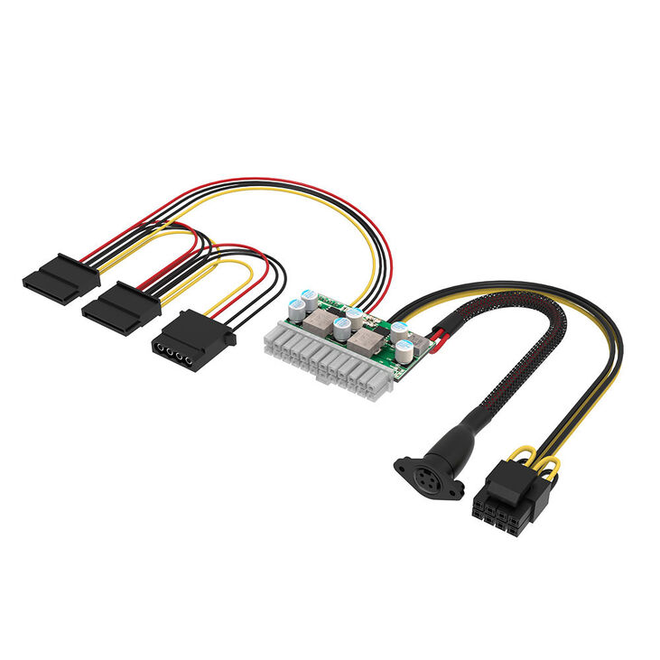 Akasa Compact Power 200 Adapter, 24-Pin ATX, 4-Pin Power DIN - 200 Watt image number 1