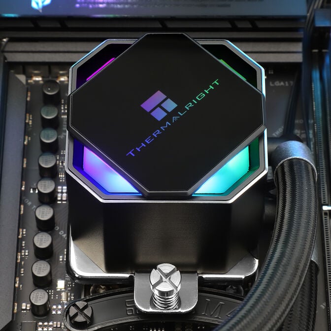 Thermalright Frozen Prism 360 BLACK Complete Water Cooling, RGB - 360 mm, schwarz image number 6