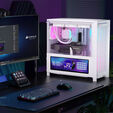 CORSAIR FRAME 4000D LCD RS PC-Geh&auml;use, Midi-Tower, ATX, ARGB, Tempered Glass - wei&szlig; image number null