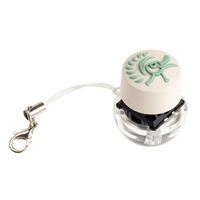 Ducky Wobbly Ducky Keychain - white, mint