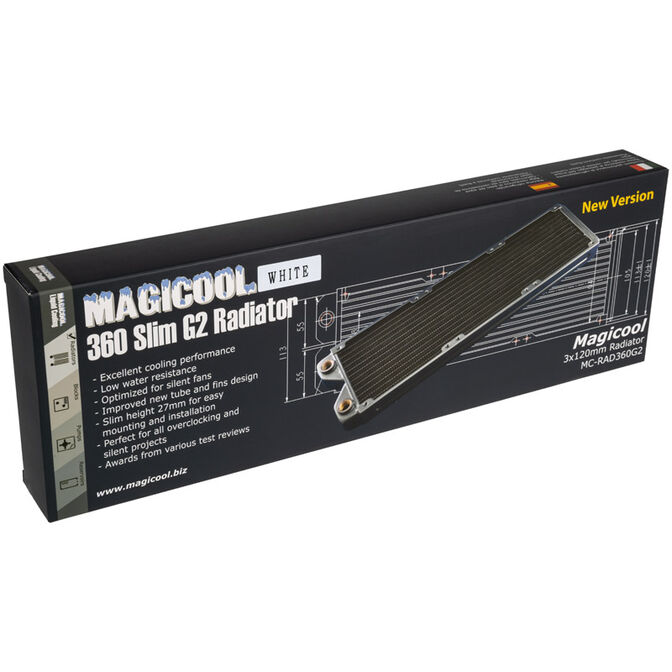 Magicool 360 G2 Slim Radiator 16 FPI - wei&szlig; image number 5