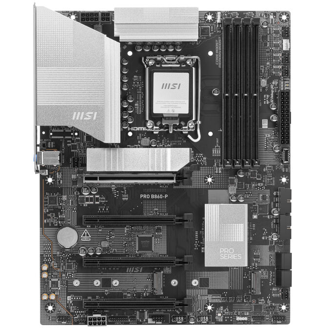 MSI PRO B860-P Motherboard, socket LGA 1851, Intel B860, ATX, DDR5 image number 2