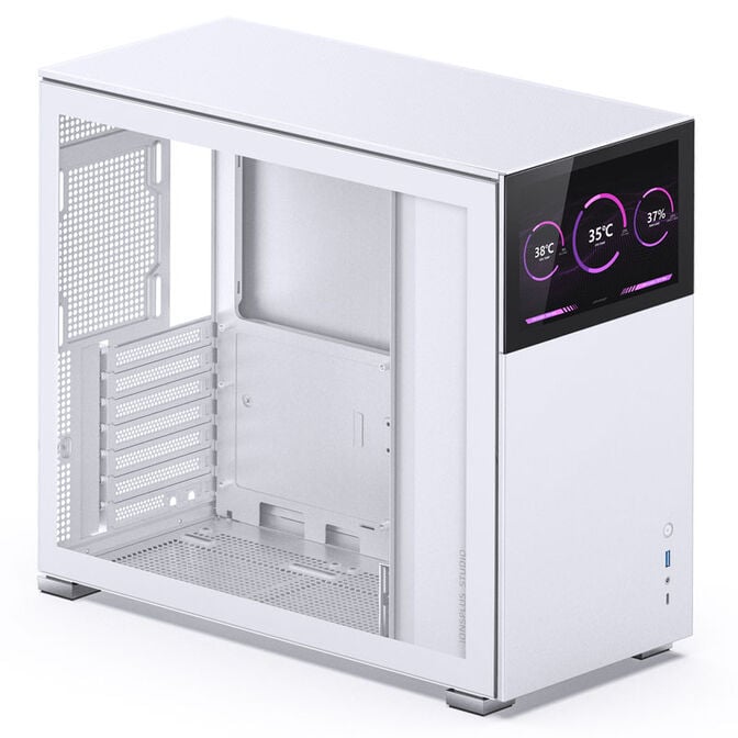Jonsbo D41 Screen ATX Geh&auml;use, Tempered Glass - wei&szlig; image number 1