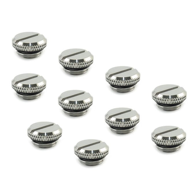 XSPC G1/4 inch Thread Stop Plug V2 - 10 Pack, chrome image number 0