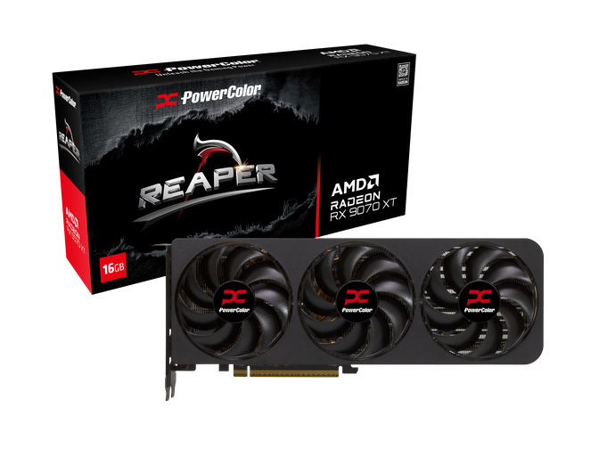 PowerColor Reaper Radeon RX 9070 XT Grafikkarte, 16384 MB GDDR6 image number 0