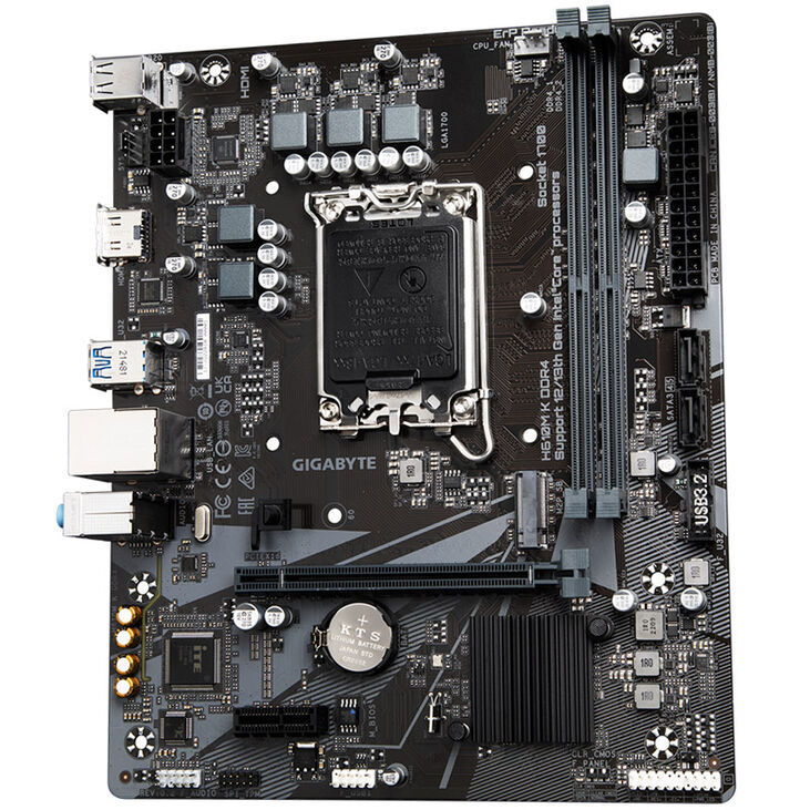 GIGABYTE H610M K DDR4 Mainboard, Sockel 1700, Intel H610, Micro-ATX, DDR4 image number 4