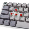 Ducky One 3 Mist Grey Mini Gaming Tastatur, RGB LED - MX-Red (US) image number null