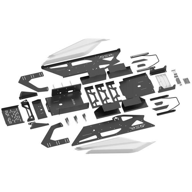 Res-Tech GT Cockpit Simracing Rig - Shiny White image number 4