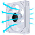 Lian Li UNI FAN SL-INF 140 ARGB Reverse Blade PWM Fan, 3-Pack - 140mm, White + 1x UNI FAN SL-INF 140 ARGB PWM Fan - 140mm image number null