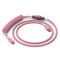 Glorious Coiled Cable Prism Pink, USB-C auf USB-A Spiralkabel - 1,37m, pink